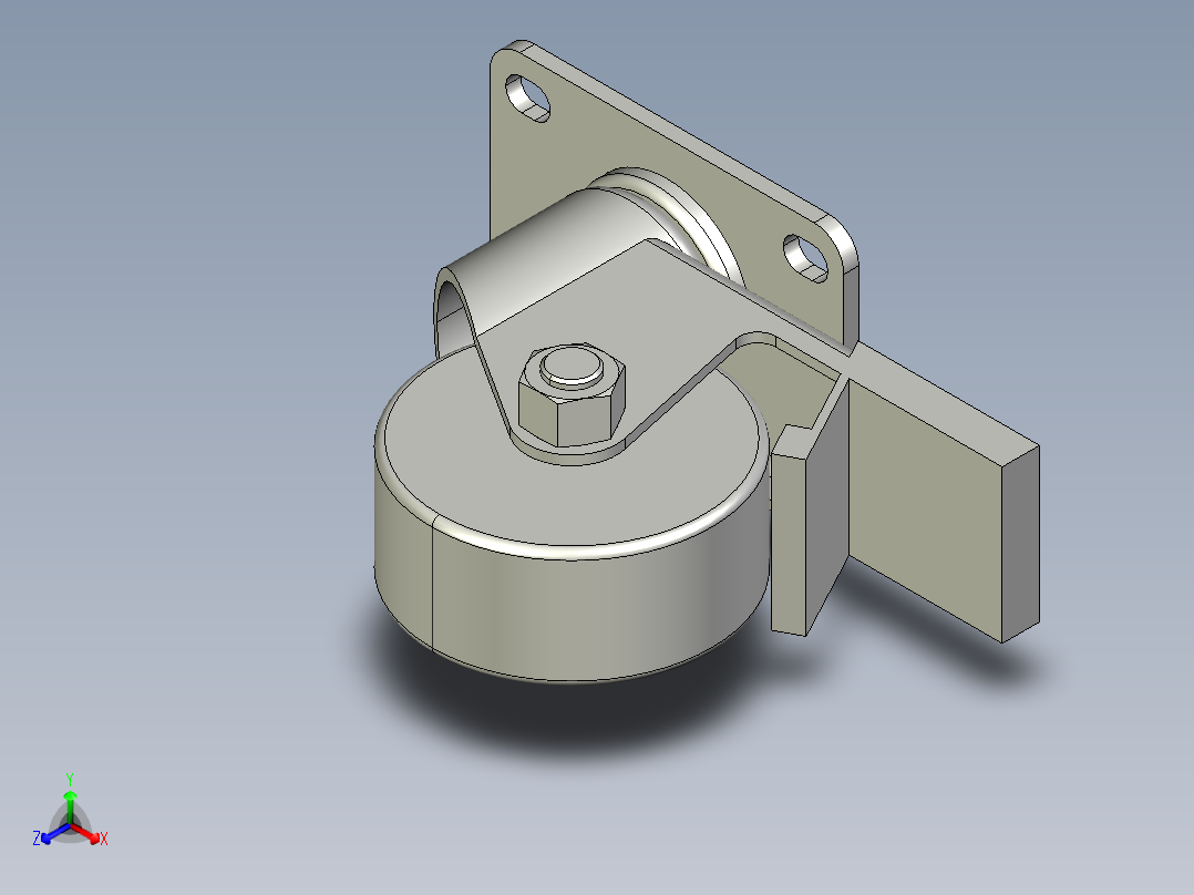3寸地脚刹车万向轮