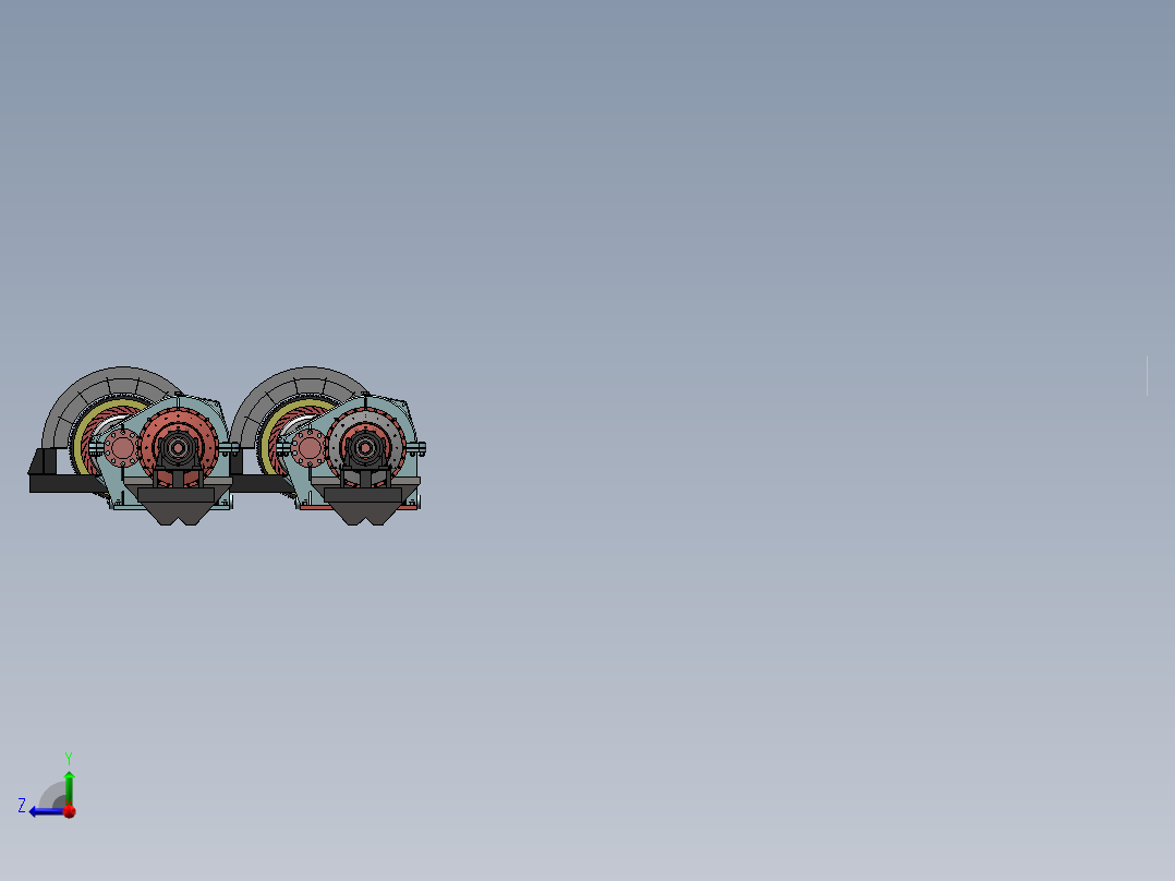 水泥磨改造总装配体1右视图