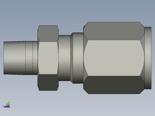 卡套式工业通用硬管接头6-2_fbu-s右视缩略图