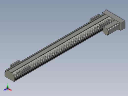 直线模组LHAT10-CA-S800-R-C3设计图纸正等轴测缩略图