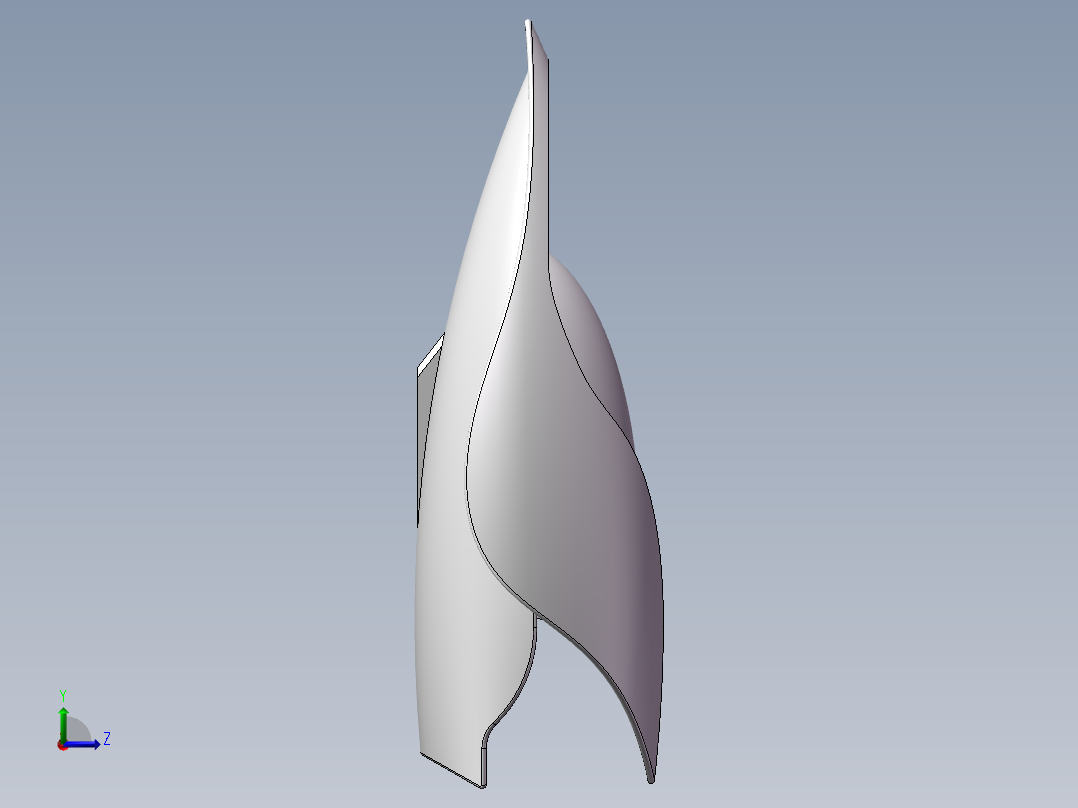 小船3D模型左视图