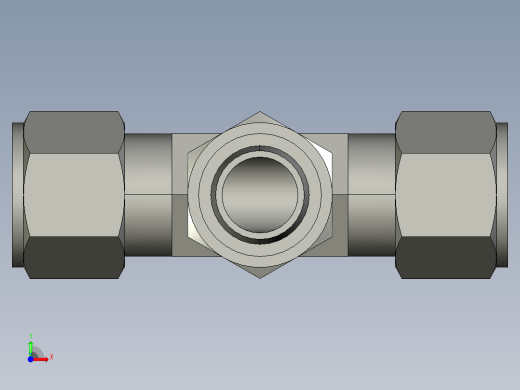 卡套式工业通用硬管接头12_s6bu-s前视缩略图