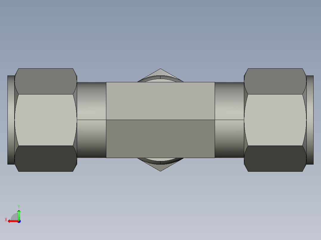 卡套式工业通用硬管接头12_s6bu-s后视图