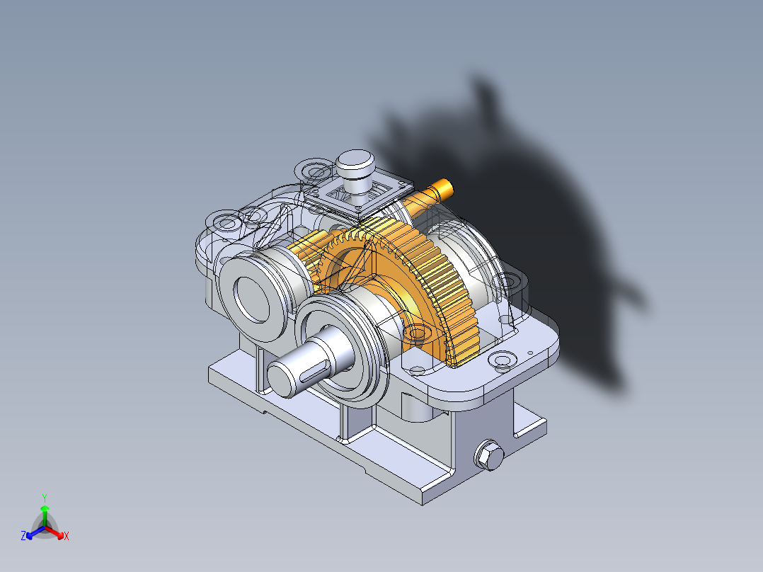 3D减速机-STP正等轴测图