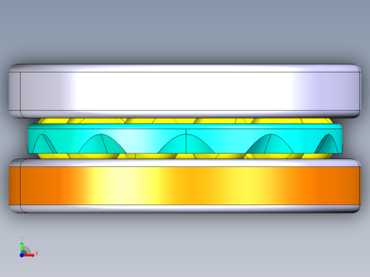 平面推力球轴承51200前视缩略图