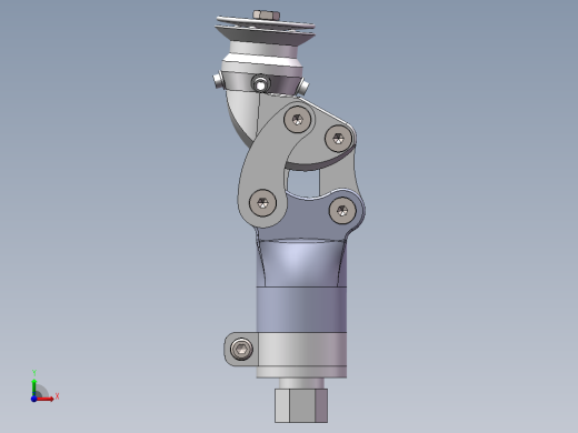 四连杆膝关节机构前视缩略图