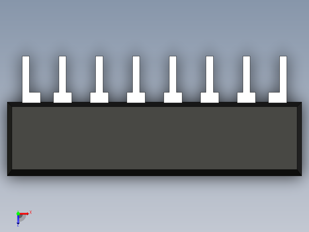 集成电路封装-NEC-SlimSIP-8俯视图