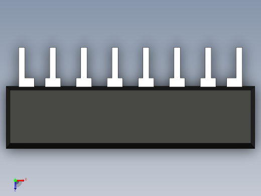 集成电路封装-NEC-SlimSIP-8俯视缩略图