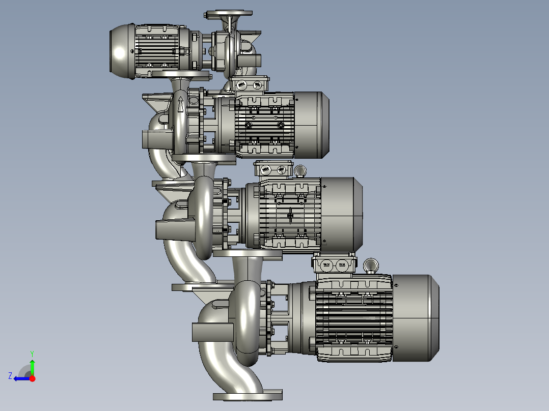 4款Bomba离心机模型右视图
