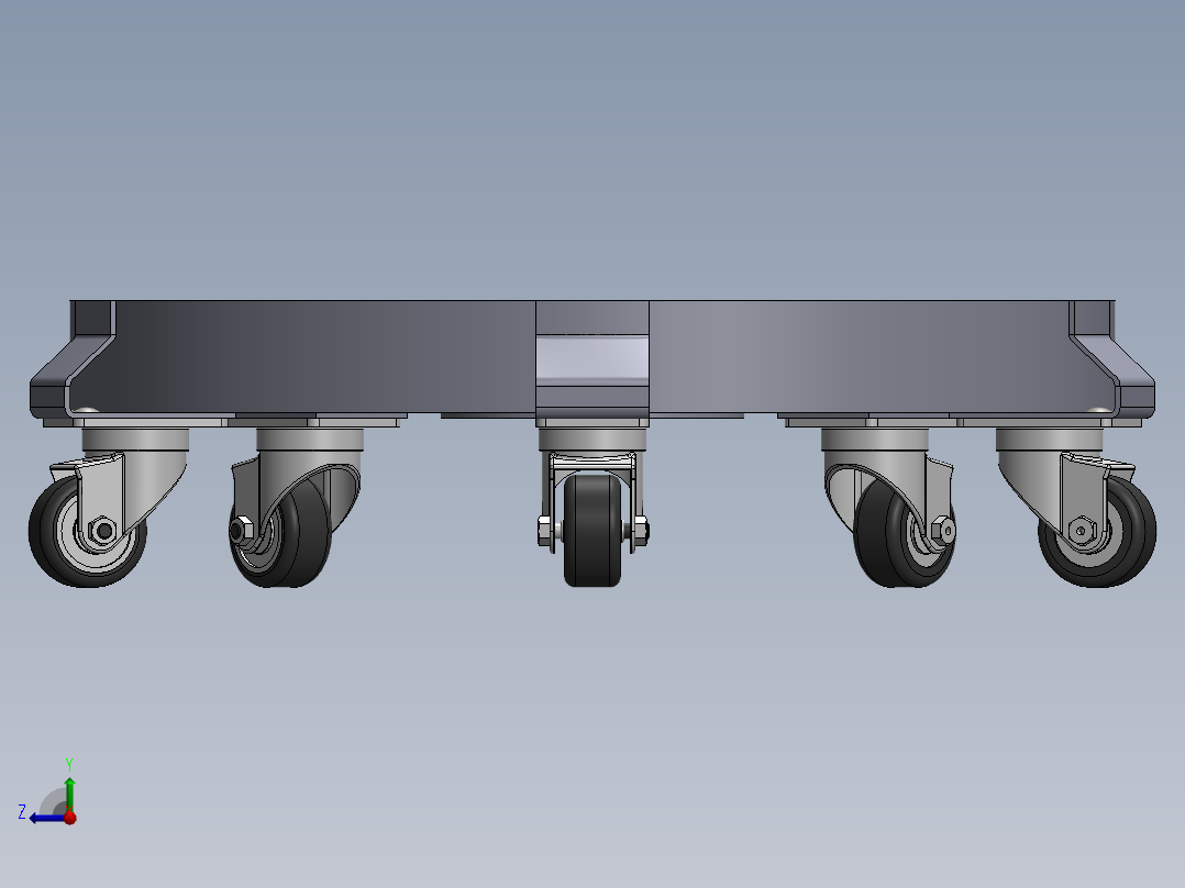 垃圾桶推车右视图