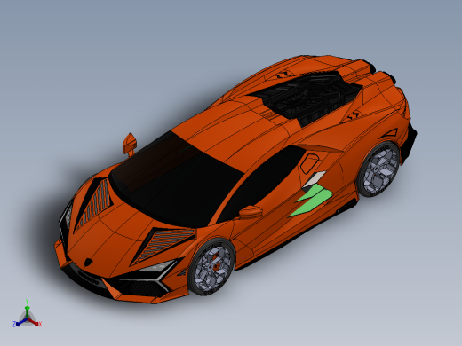 兰博基尼 lamborghini revuelto SW正等轴测缩略图