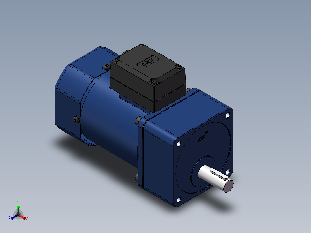精研电机60yt01-18正等轴测图