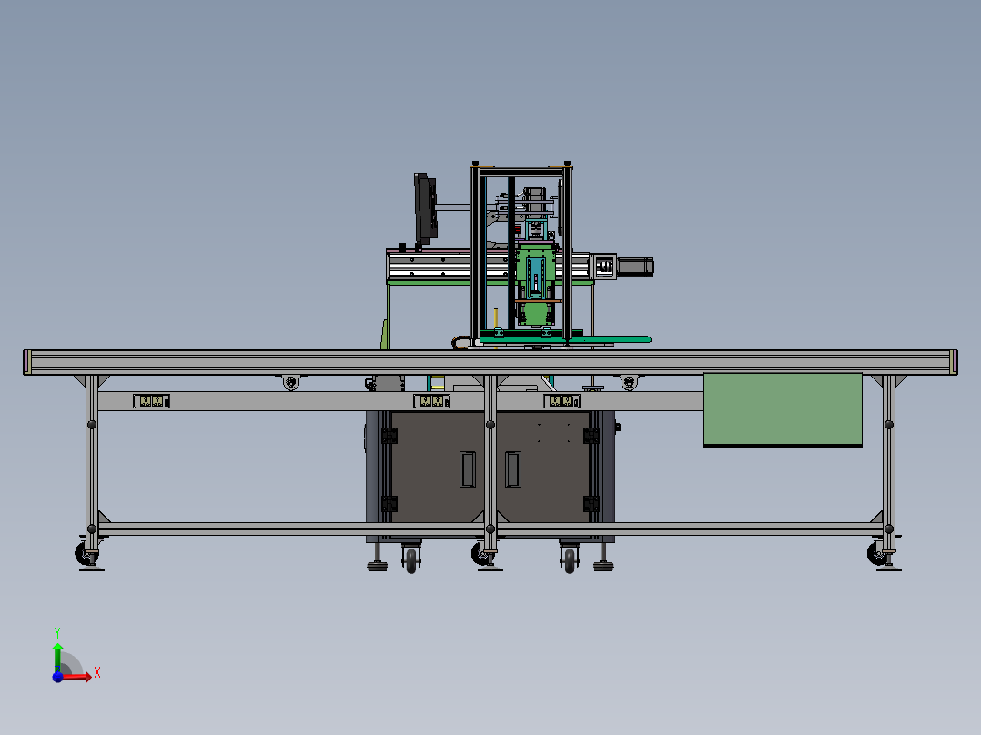 三轴模组称重扫码机 sw18可编辑前视图