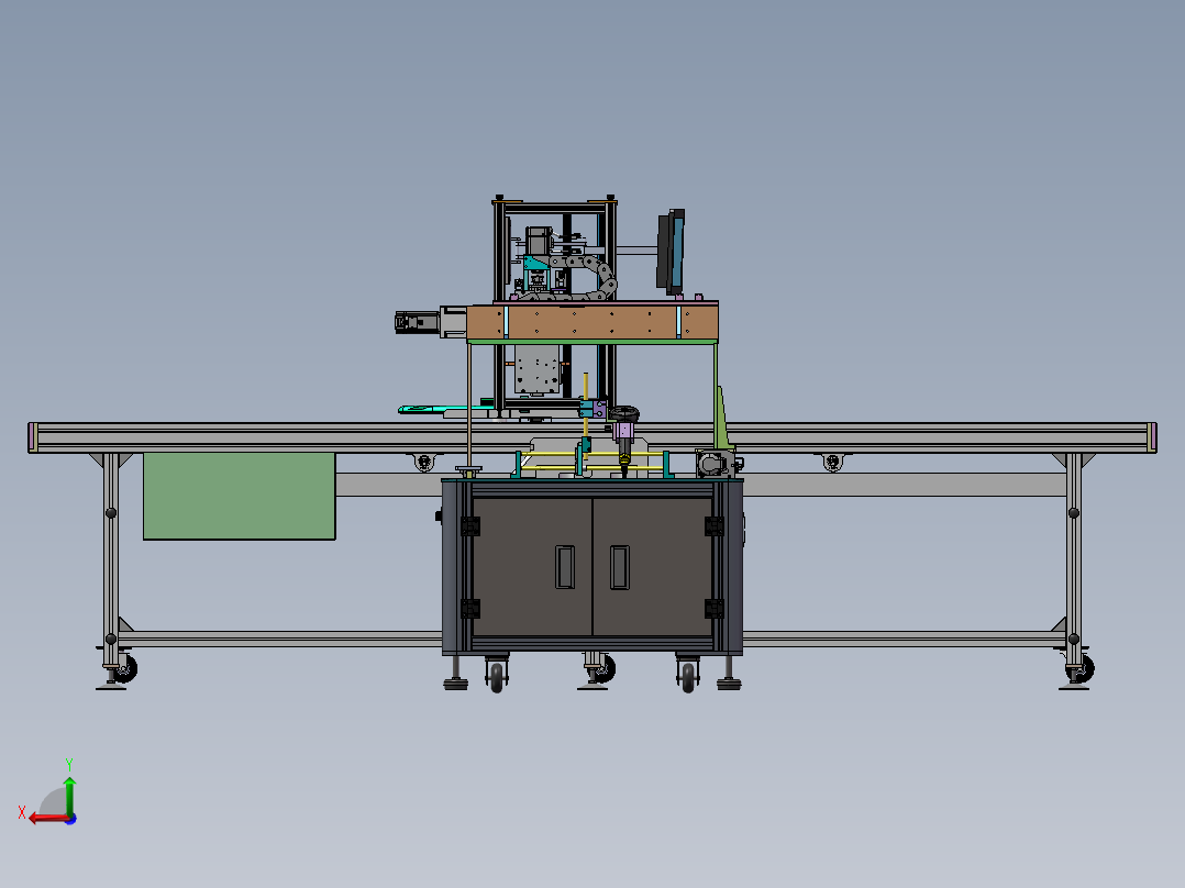 三轴模组称重扫码机 sw18可编辑后视图
