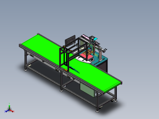 三轴模组称重扫码机 sw18可编辑正等轴测缩略图
