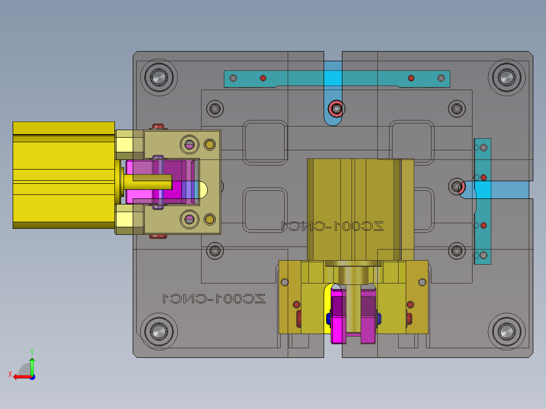 ZC001-笔记本CNC工装夹具三维模型CNC1-191216后视图
