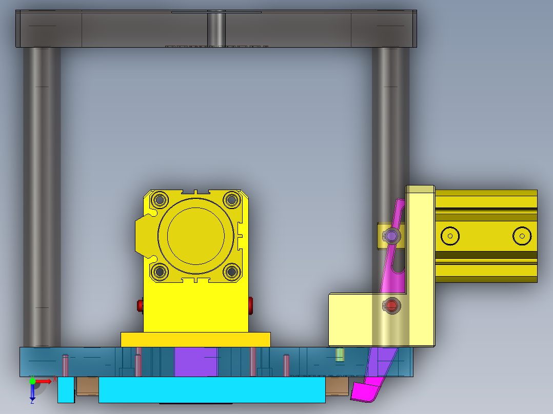 ZC001-笔记本CNC工装夹具三维模型CNC1-191216俯视图