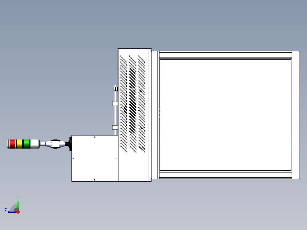 智能烤热缩管机右视图