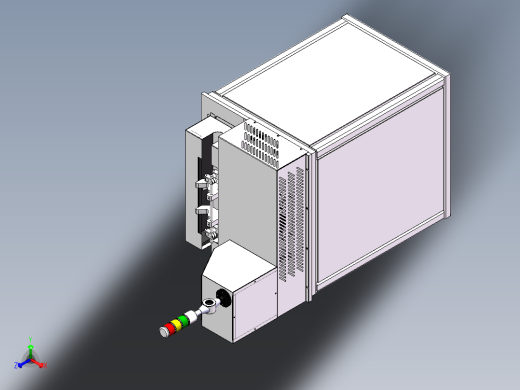 智能烤热缩管机正等轴测缩略图