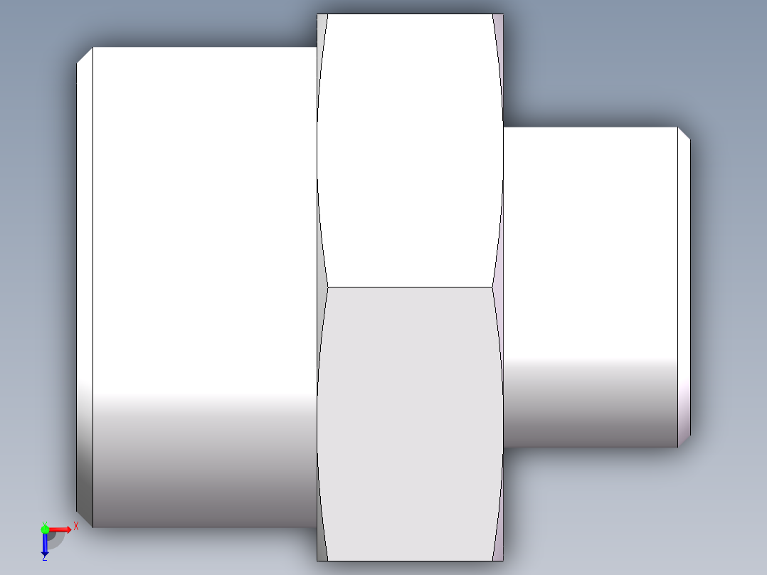 直通变径-GR、1D-24-36俯视图