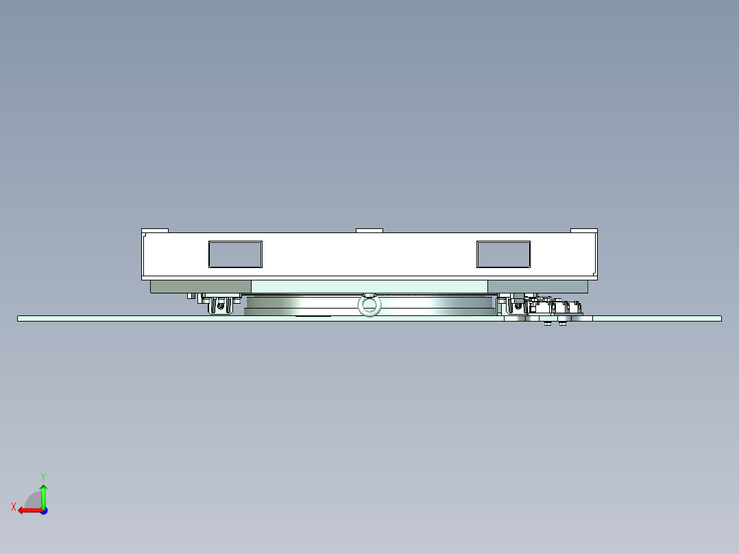 旋转平台设计后视图