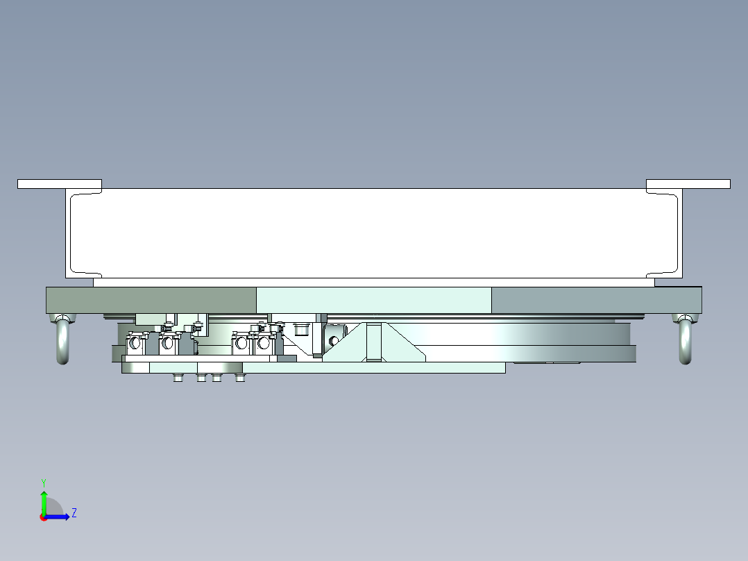 旋转平台设计左视图