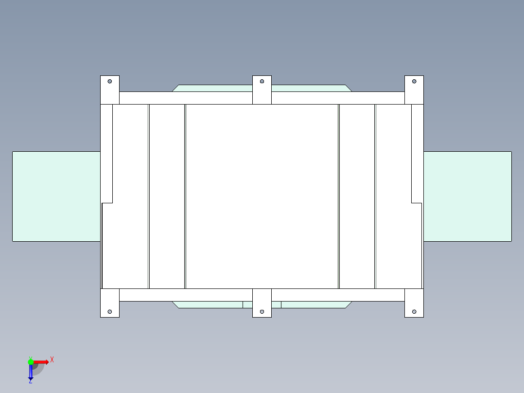 旋转平台设计俯视图