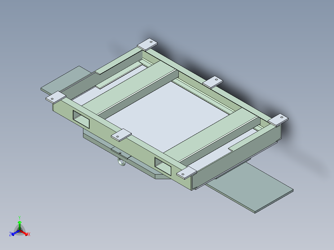 旋转平台设计正等轴测图