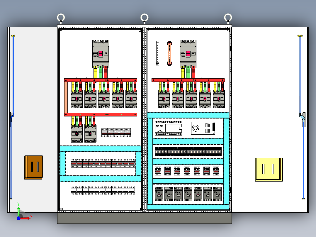 控制柜630A正装630Aplc柜前视图