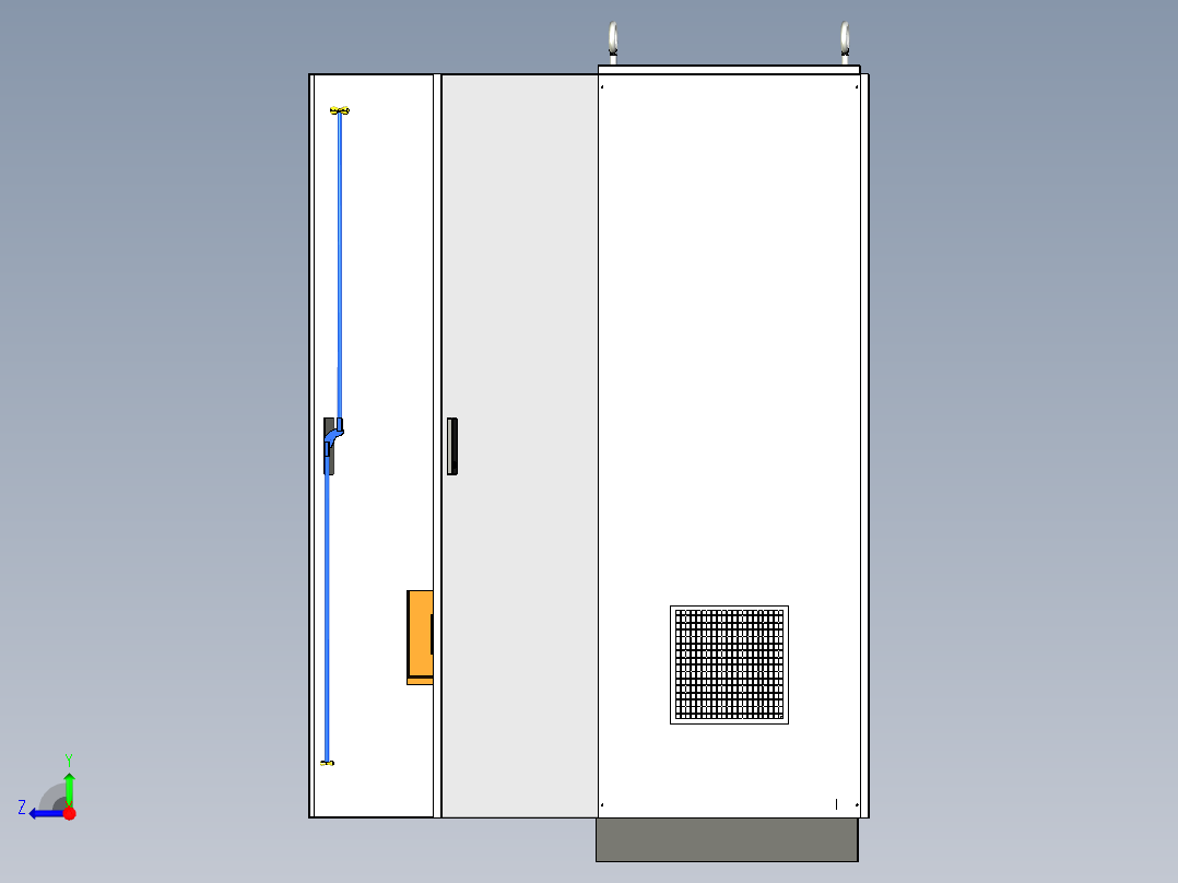 控制柜630A正装630Aplc柜右视图