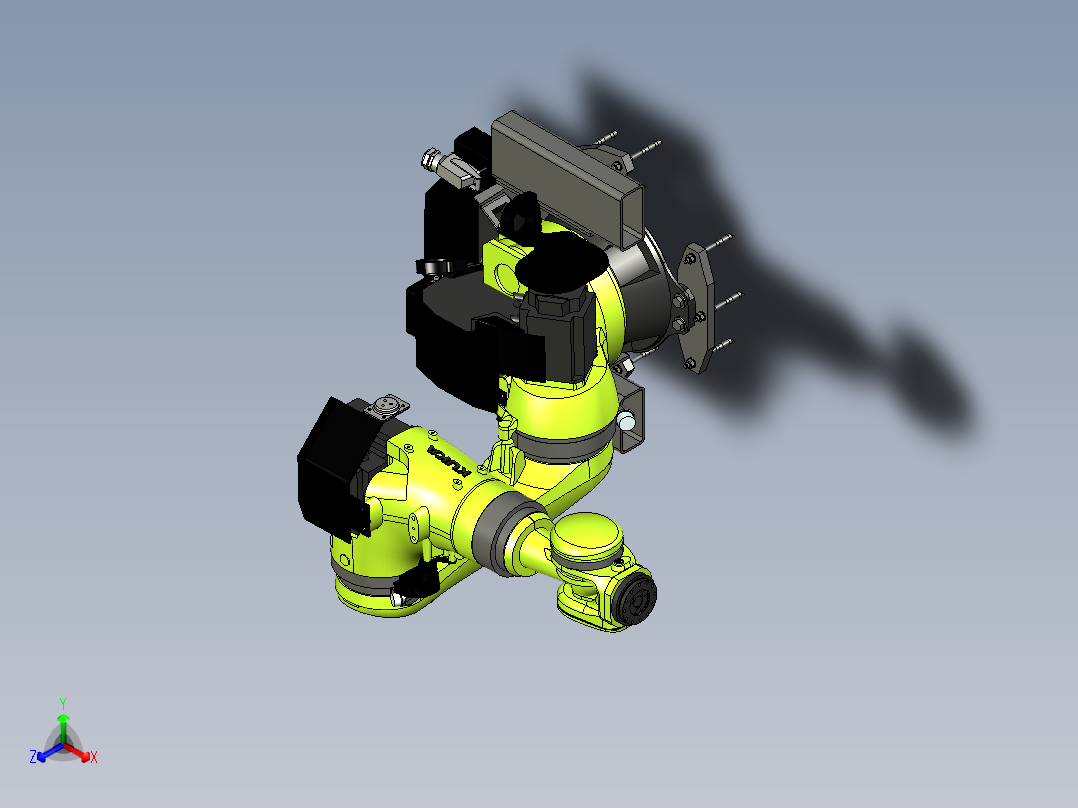 KUKA KR 120 R1800 nano (KR QUANTEC nano)机器人正等轴测图
