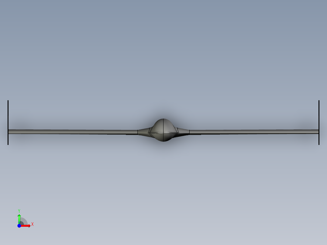 B2004157-FPV飞行翼概念前视图