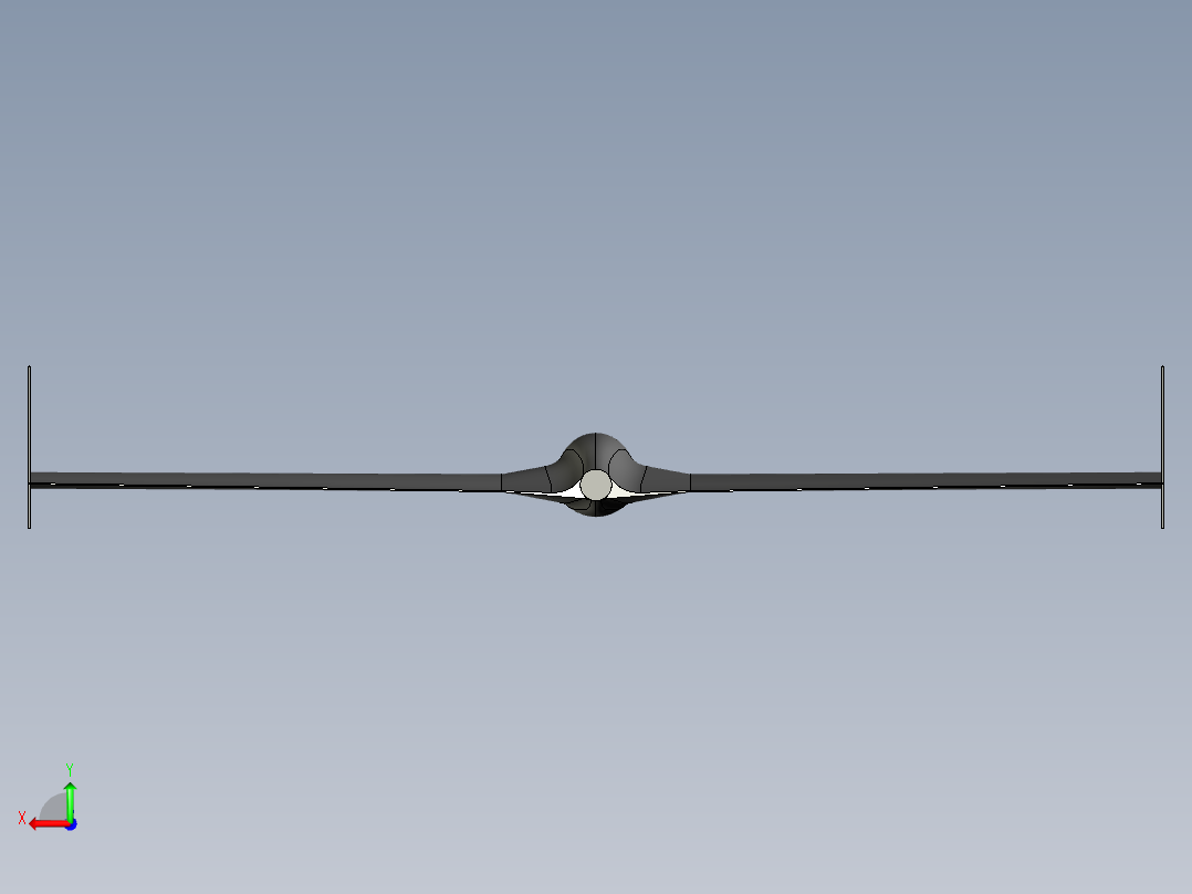 B2004157-FPV飞行翼概念后视图