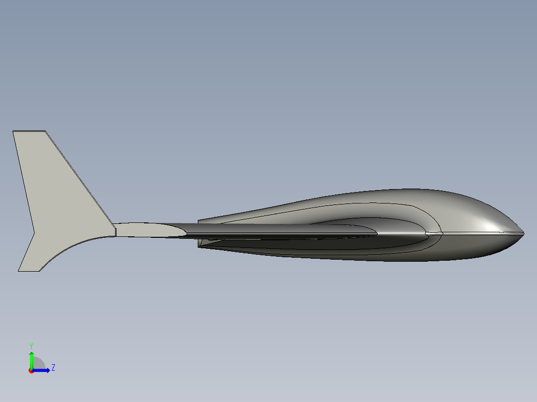 B2004157-FPV飞行翼概念左视图