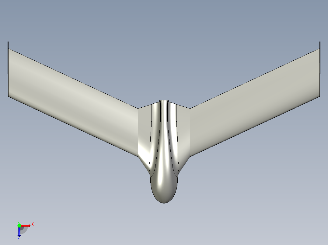 B2004157-FPV飞行翼概念俯视图