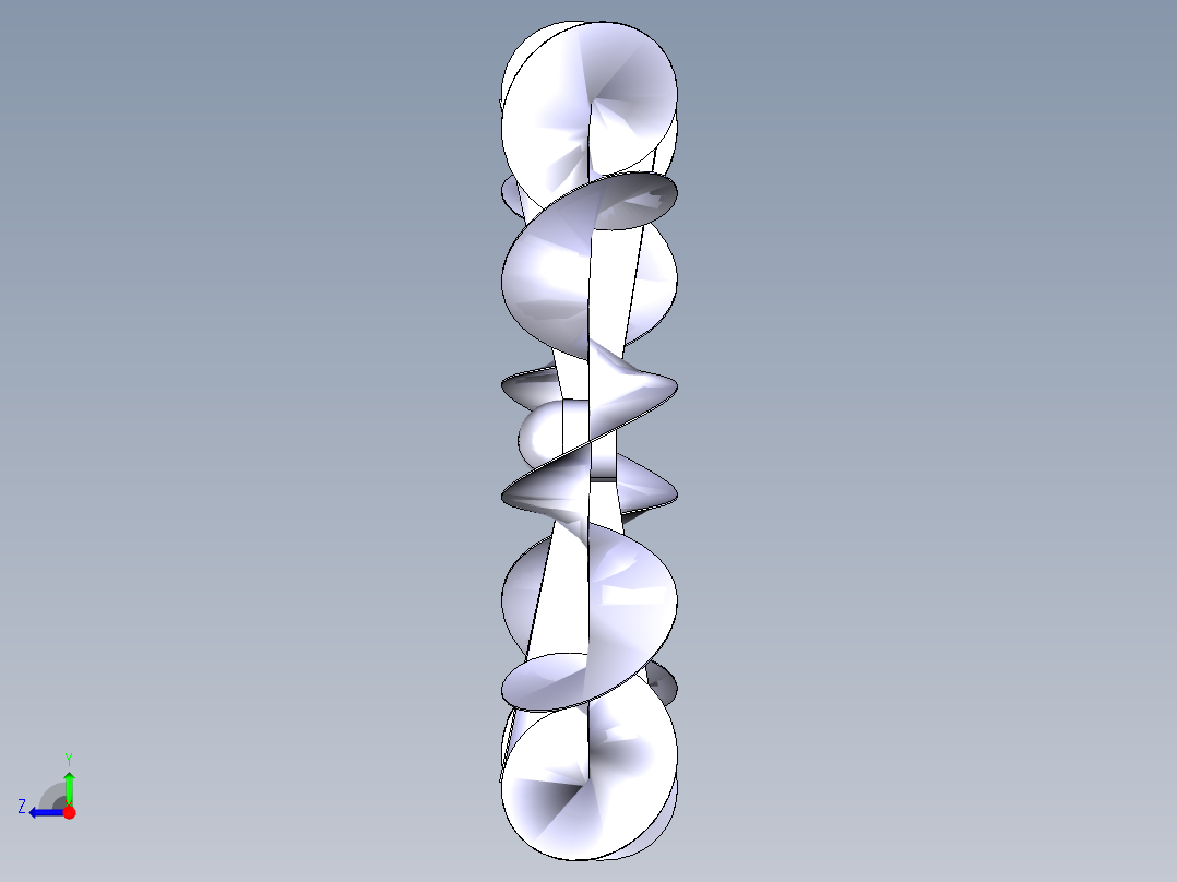 风车螺旋刀片右视图