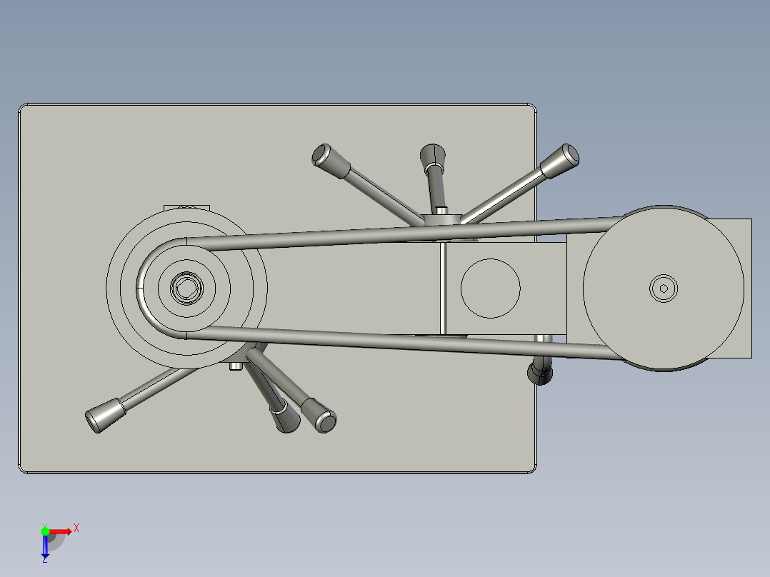 B3004156-迷你钻床台钻俯视图