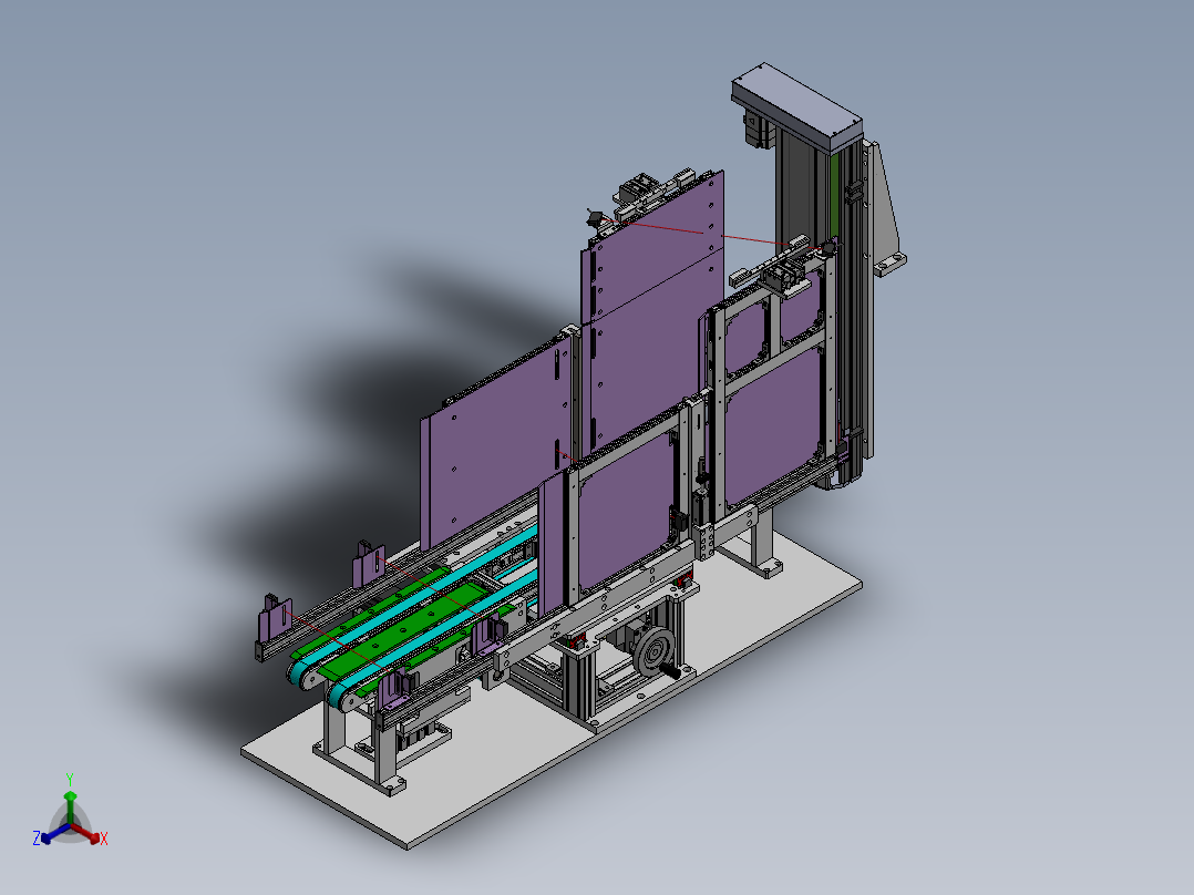 双列皮带输送组件