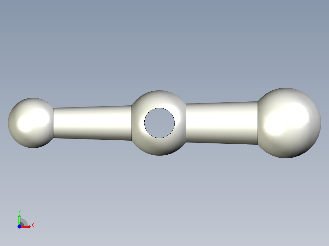 手柄 3 bolas modelo gn 10-100-b12-f前视图