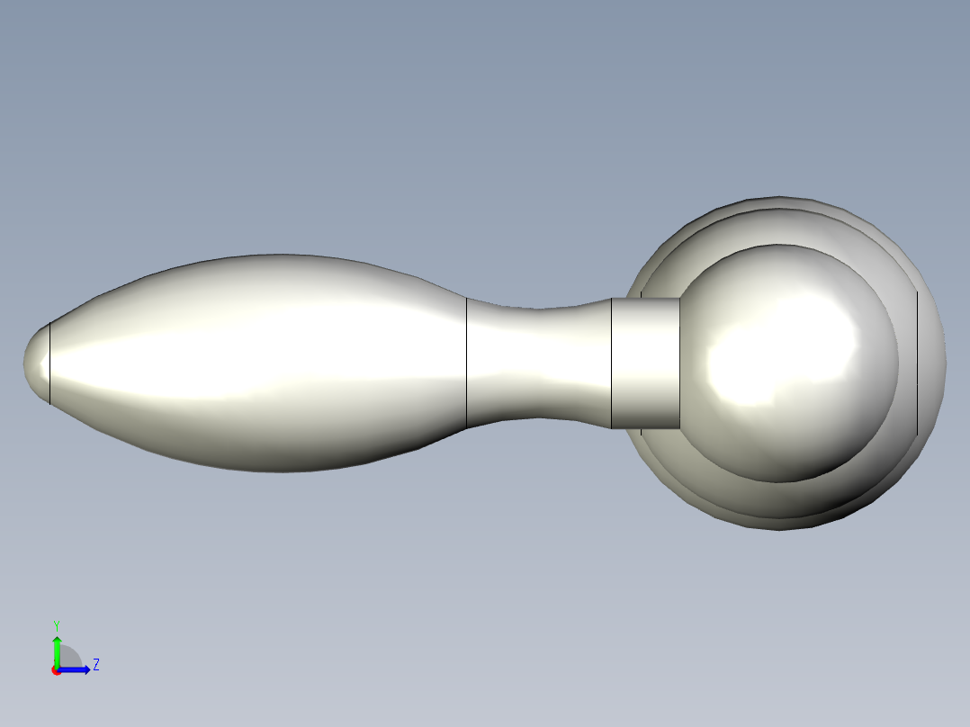 手柄 3 bolas modelo gn 10-100-b12-f左视图