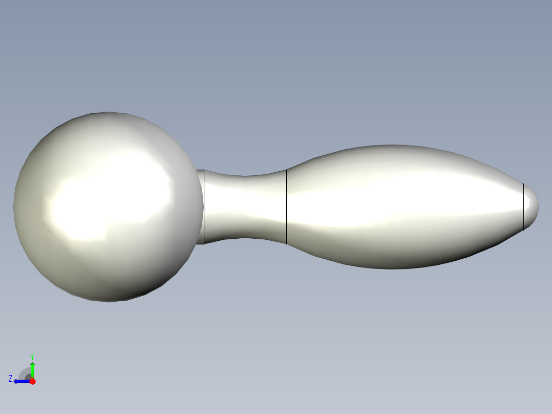 手柄 3 bolas modelo gn 10-100-b12-f右视图