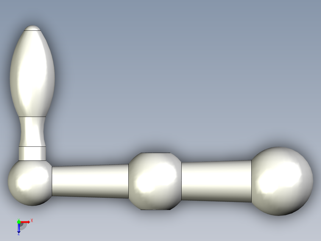 手柄 3 bolas modelo gn 10-100-b12-f俯视图