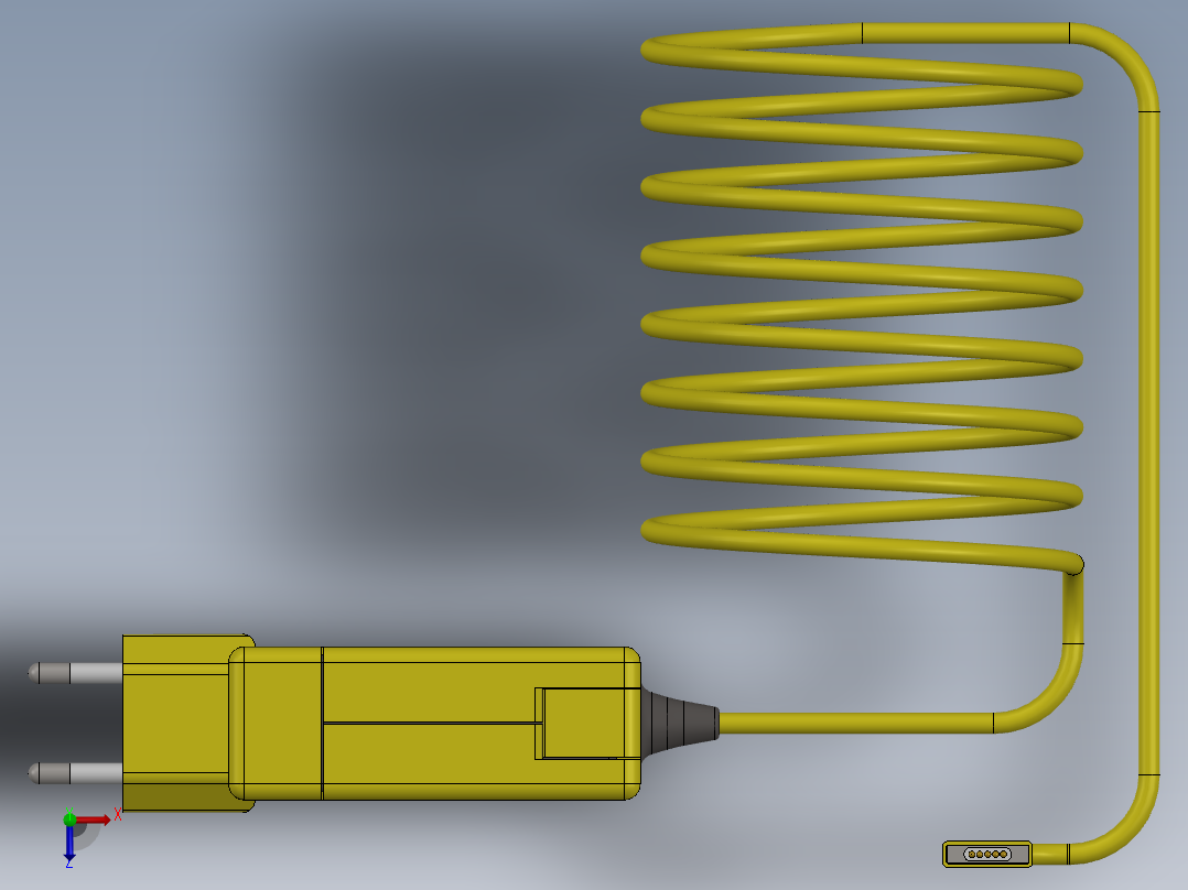 mac充电器11俯视图