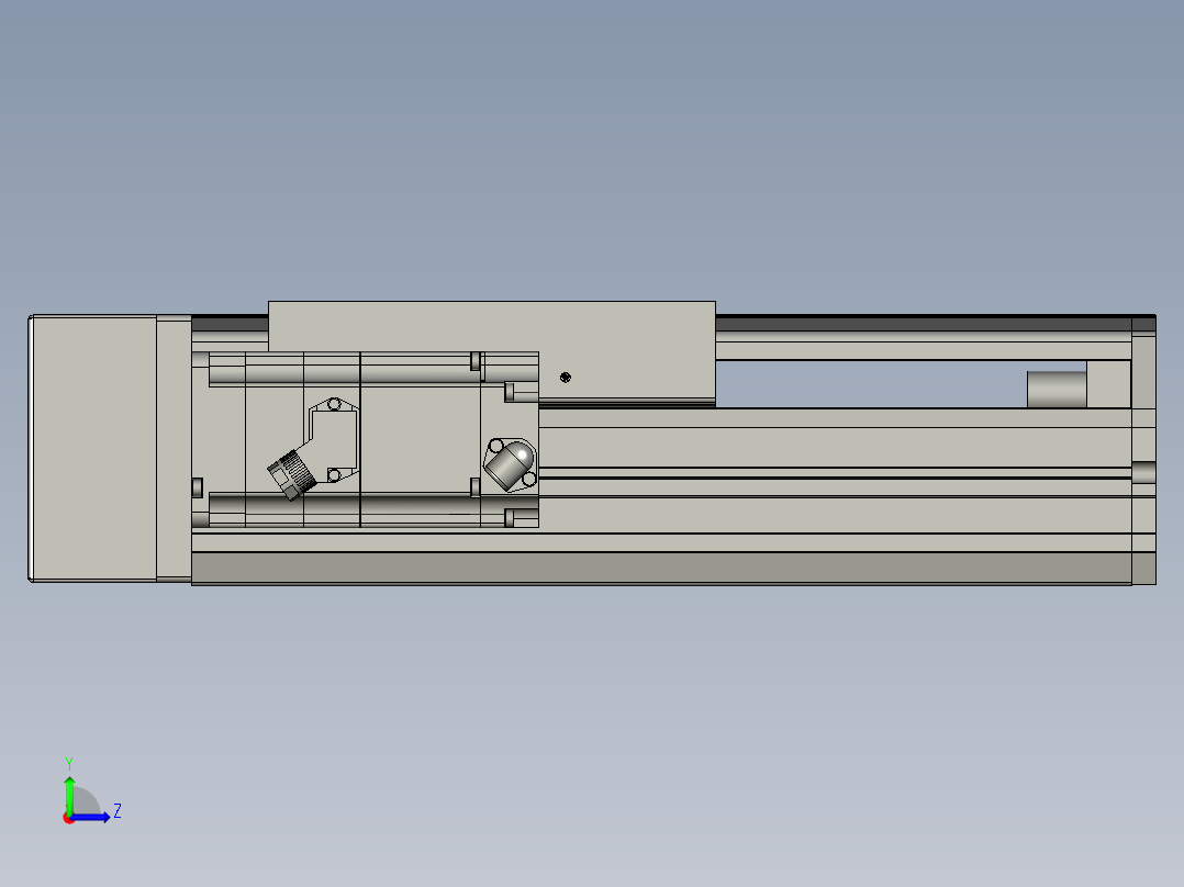 2伺服轴EDH17-LXX-100-BL-Y40-C4左视图