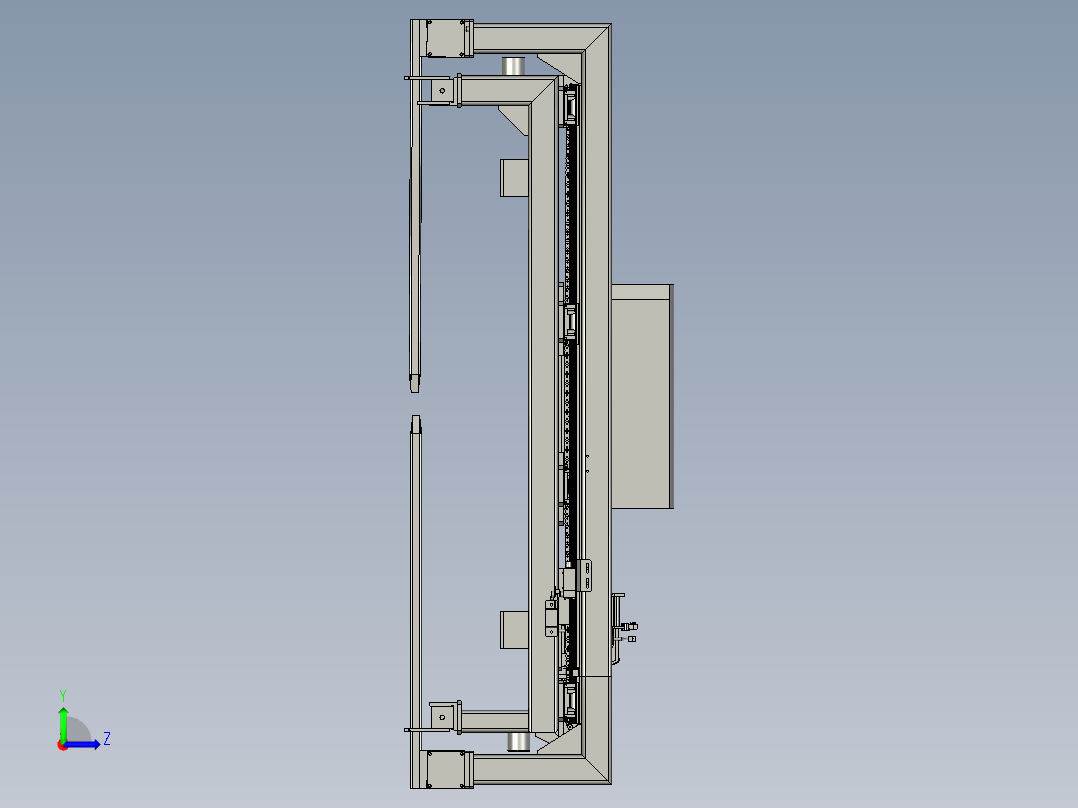 TY231304-00-00A抱叉组件左视图