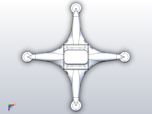 四肢无人机、俯视缩略图