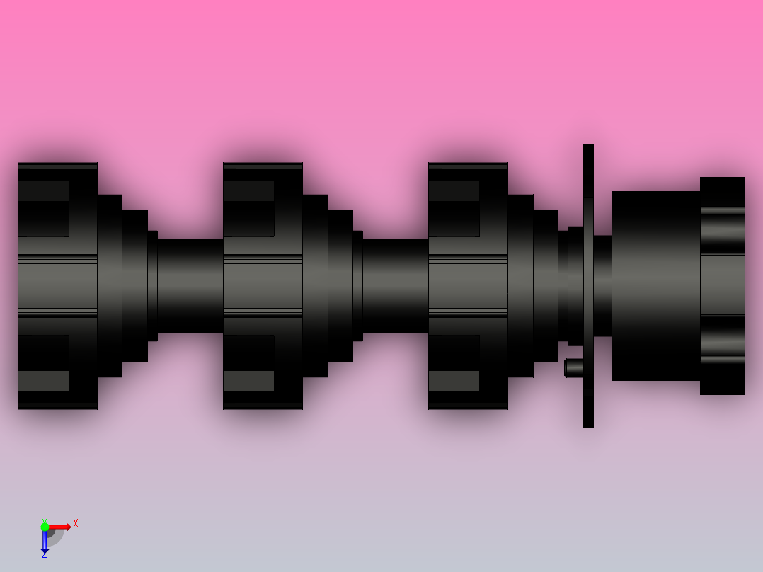 最高22kV变压器用5档位三相负载分接开关俯视图