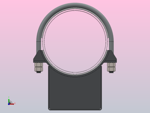 T16型管道支架前视缩略图