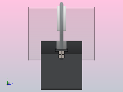 T16型管道支架左视缩略图