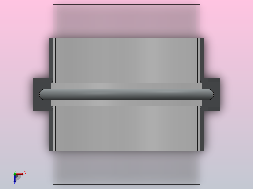 T16型管道支架俯视图